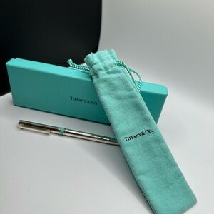 Tiffany & Co. Silver Ballpoint with Signature Blue Pouch